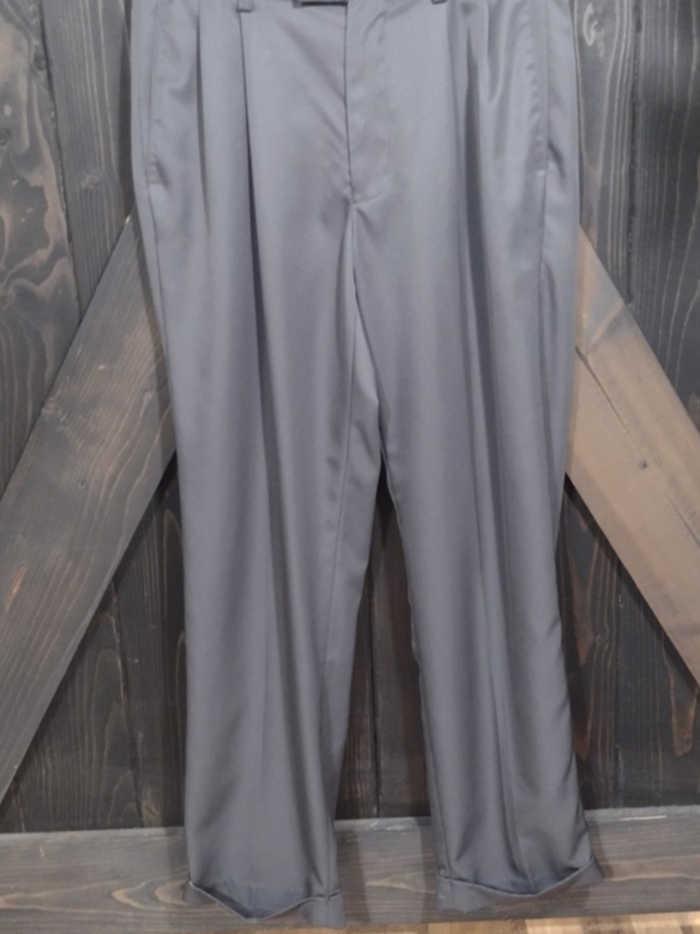 Michael Brandon Y2K Men's Gray Pleated Dress Pants Size 30x30